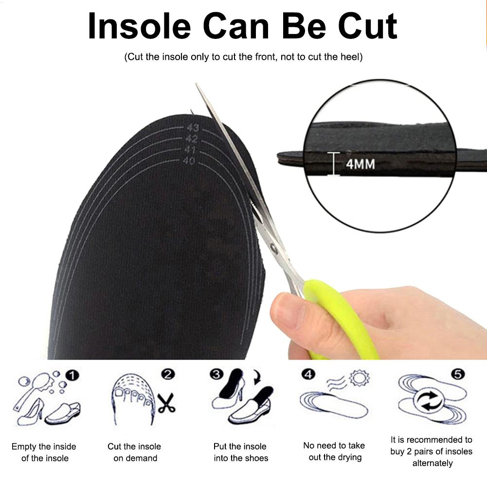 USB Heated Insoles 35-40 yards Winter Outdoor Insoles Can Be Wash and Cut Heated Insoles for Men Women Outdoor Hunting  Camping