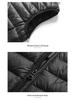 Men's Slim Fit Stand Collar Lightweight Down Vest - Autumn & Winter