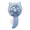 Hand Press Fan Cartoon Cat Ear Ruční ventilátor Bez baterie Manuální Malý chladicí ventilátor pro cestování venku
