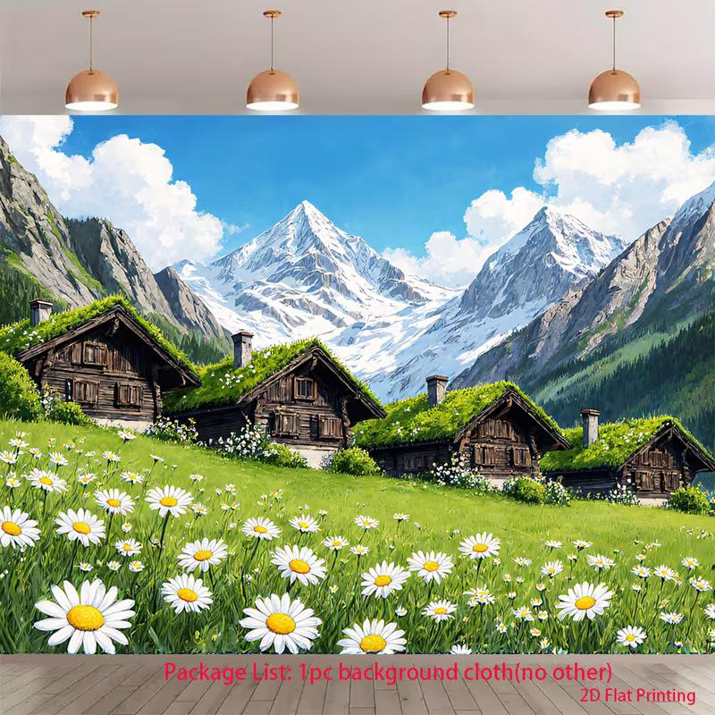 2D Enchanted Woodland Morning Ray Backdrop Outdoor Nature Decor Background Cloth