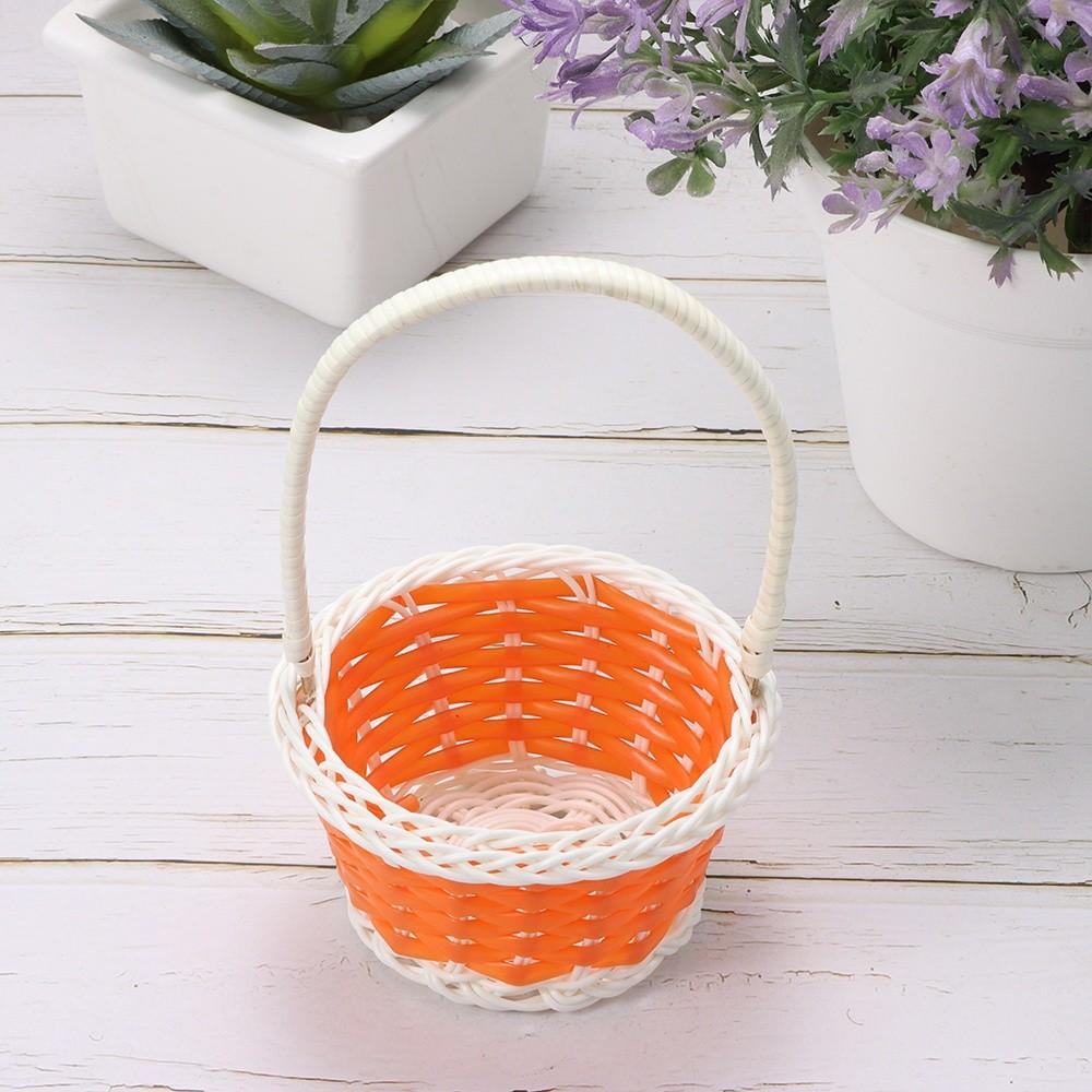Round/Oval Shape Flower Storage Basket Wicker Flower Basket For Plant Home Wedding