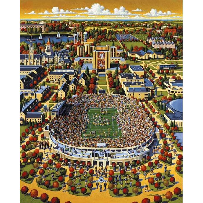 Fighting Irish из Нотр-Дама Пазл на 1000 деталей Деревянный пазл Ферма Фермерский дом Дети и подростки Обучение Декомпрессия