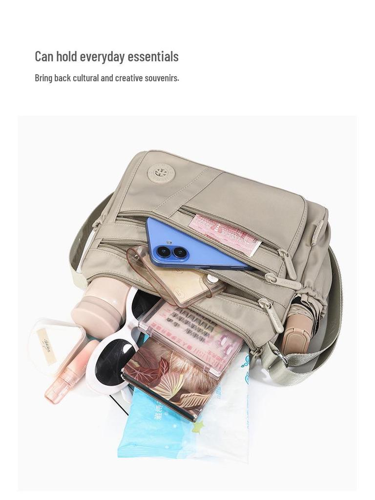 Tide Women's Nylon Crossbody Bag: Large Capacity, Lightweight, Autumn 2025 Mommy Shoulder Bag