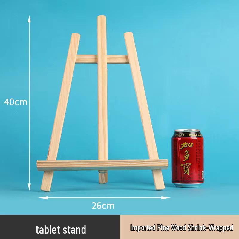 Children's Mini Folding Wooden Easel Tripod for Tabletop Art Display