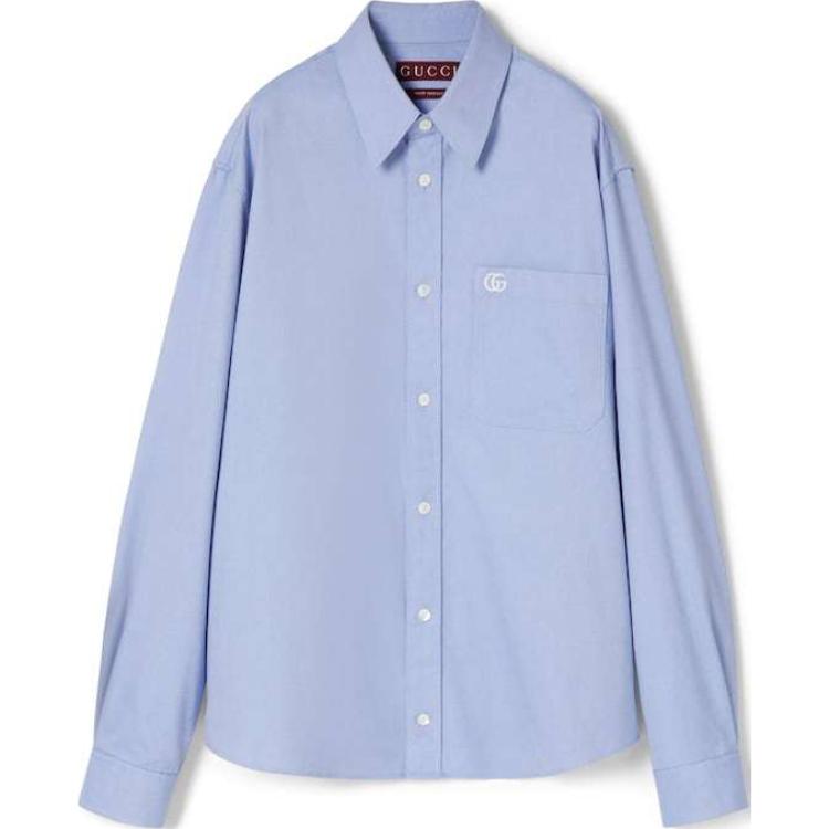 Gucci Embroidered Oxford Shirt 814715-Z7AG8-4910