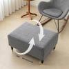 High Spandex Ottoman Slipcover Rectangle Footrest Footstool Protector Covers Stretch Fabric Storage Ottoman Covers Multiple Size