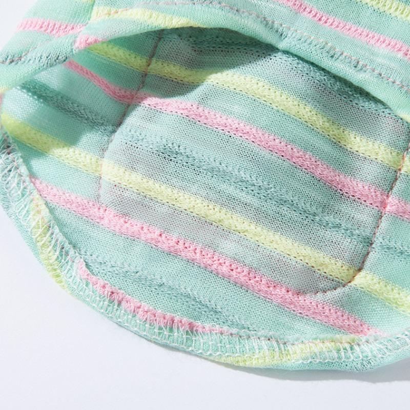Spring and Summer New Breathable Dog Clothes Cute Color Striped Traction Camisole
