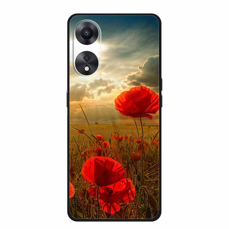 For OPPO A78 5G Case Fashion Silicone Soft TPU Back Cover For Oppo A58 A58X 5G OPPOA78 5G Phone Cases Shockproof CPH2483 Fundas