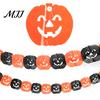 Outdoor Halloween Decor 5 Pcs 10FT Banner, Spooky Spider Bat Skull Ghost Indoor Party Supplies Pumpkin Hanging Bunting Garland for Party, Wall, Mantle