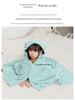 Children's Hooded Bathrobe - Coral Fleece Cartoon Design for Infants and Toddlers
