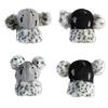 Fashionable Baseball Caps Unique Pompoms Furry Brim Dotted Pattern for Idol Concert Shows Stage Dance Headwear