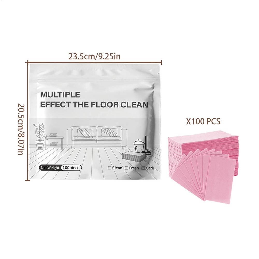 100PCS Floor Cleaner Tablets, Multi-Purpose Scented Shine Cleaner for Laminate Wood Tile Marble, Indoor Outdoor Hard Surface Use