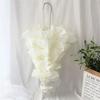 Ombrello Nordico Bianco Lungo da Donna per Matrimonio Ragazza Metallo Lusso Ombrello da Sole per Donne Guarda Chuva Idee Regalo SY338