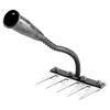 5/6 Teeth Gardening Weeding Tools Garden Hoe Manganese Steel Weeding Rake Grasping Raking Loosening Soil Nail Rake Farm Tools
