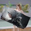 Game Nier Automata Anime Beach Swimming Towel Soft Absorbent Washcloth Children's Gifts for Kids Travel Camping Gym