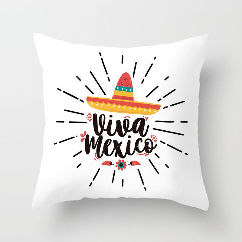 Blue Print Nordic Style Cushion Car Sofa Cushion Pillow Lumbar Cushion Cover Home Furnishings