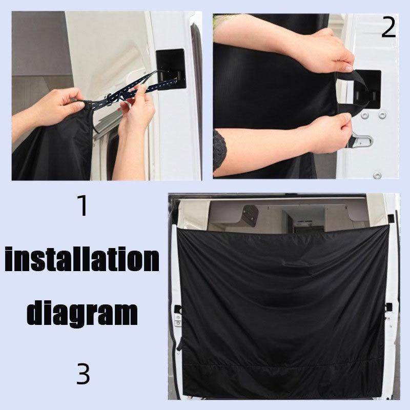 Car Sunshade & Privacy Curtain - Blocks Light & Heat for Front and Rear Partitions. Suitable for Outdoors & Vehicle Interiors.