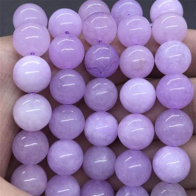 Round Loose  Stone Chalcedony Spacer Beads for Jewelry Making DIY Charm Bracelet 6/8/10mm