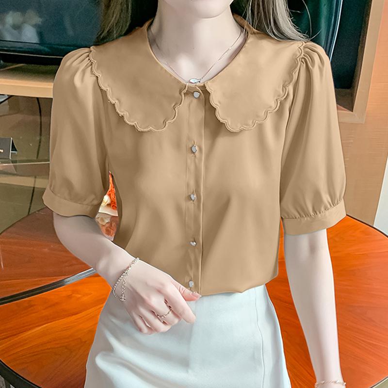 Leversic Camicia da notte lunga da donna con maniche a 3/4 in cotone lunga camicia da notte con bottoni scollo a V morbida da notte vestibilità ampia vestaglia da donna con tasche