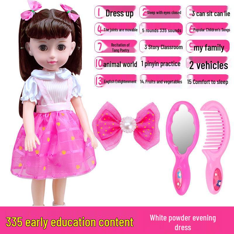 Interactive Smart Doll Set with Changeable Clothes - Princess Toy for Girls, Perfect Birthday Gift