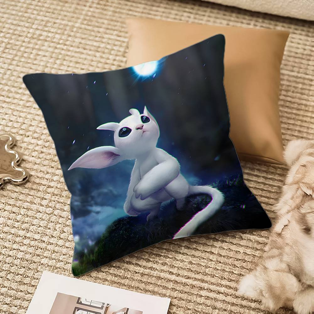 Ori And The Blind Forest Pillow Case Anti-dustmite Invisible Zipper Sofa Bed