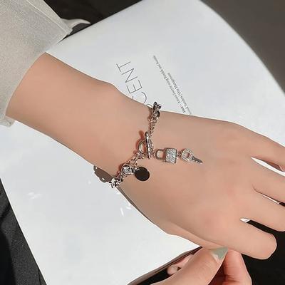 Damska Modna Bransoletka Łańcuszek na Kostkę Codzienny Błyszczący Brelok