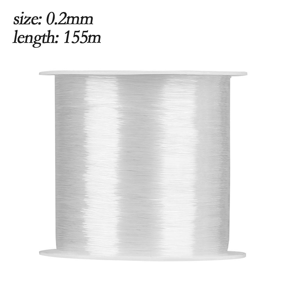 0.2mm-0.6mm Strong Fish Wire Nylon Braided Thread Monofilament Crystal Fishing Lines Extreme Strong 2026 Hot Angling