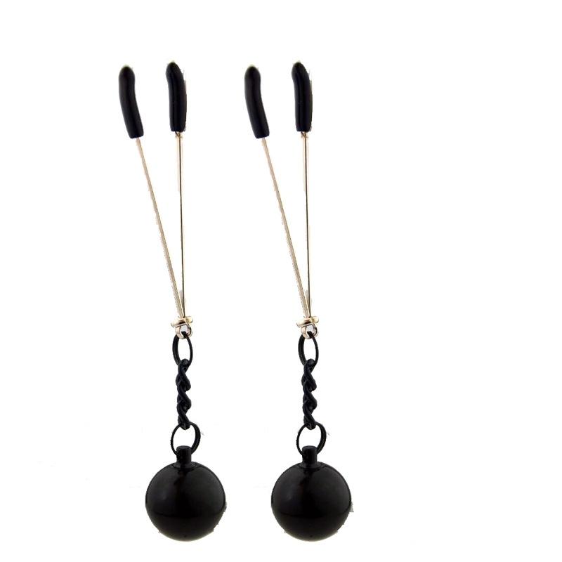 28 Kinds SM Women's Stainless Steel Breast Clip Nipple Clamps Gravity Ball Weight Pendant Traction Stimulator Adult Toys 18
