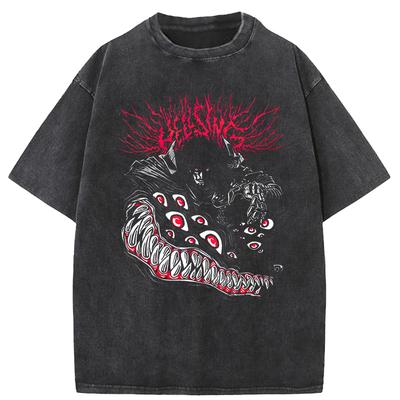 Summer Fashion Washed T-Shirt Men Streetwear Printed T Shirt Harajuku Cotton Casual Tshirt Short Sleeve Tops