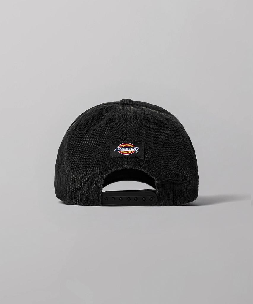 DICKIES Tree Logo Corduroy Trucker Cap Washed Black