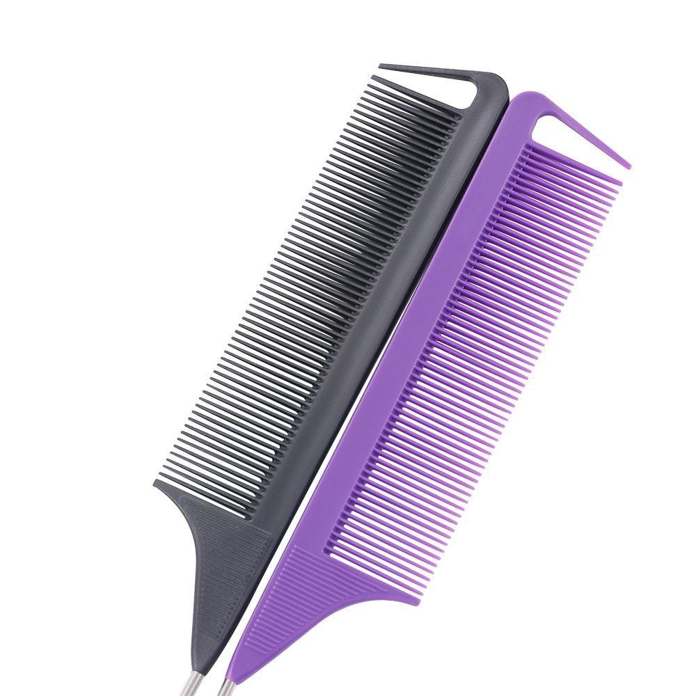 Stainless Steel Straight Hairdressing Anti-static Styling Tool Hair Tail Comb Hair Brush Pin Tail Combs