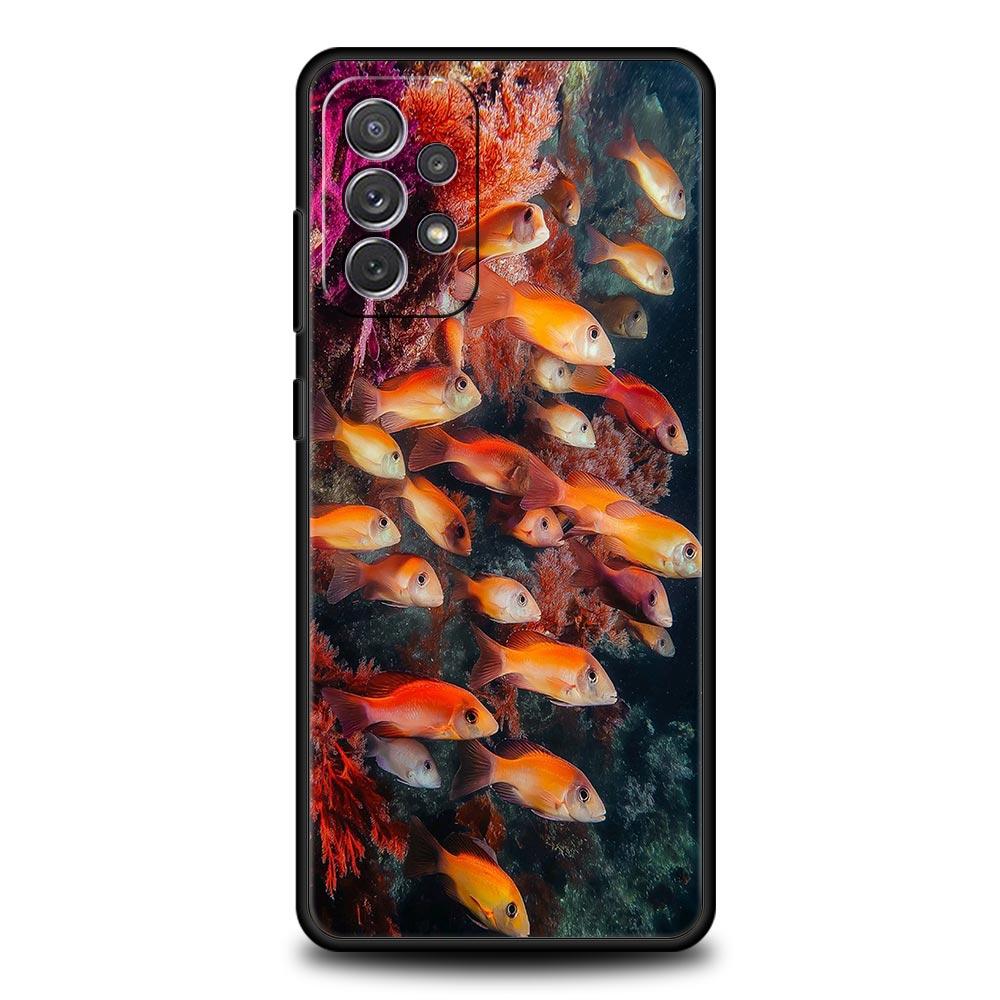 Cartoon Niedlicher Fisch Handyhülle Für Samsung Galaxy A15 A13 A51 A71 A41 A31 A21S A03S A05 A35 A32 A55 A23 A25 A33 A53 A73 5G Hülle