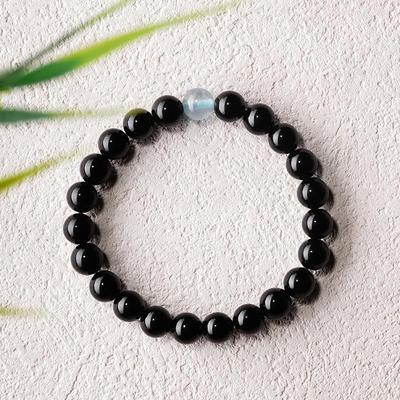 Obsidian-Armband für Männer und Frauen, modische Glücksperlen, leichtes Luxus-Armband, exquisites Geschenk