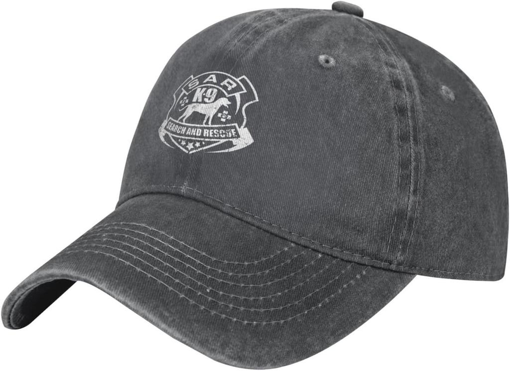 Sar K9 Search And Rescue Baseball Cap Washed Cotton Low Profile Adjustable Dad Hat Unisex