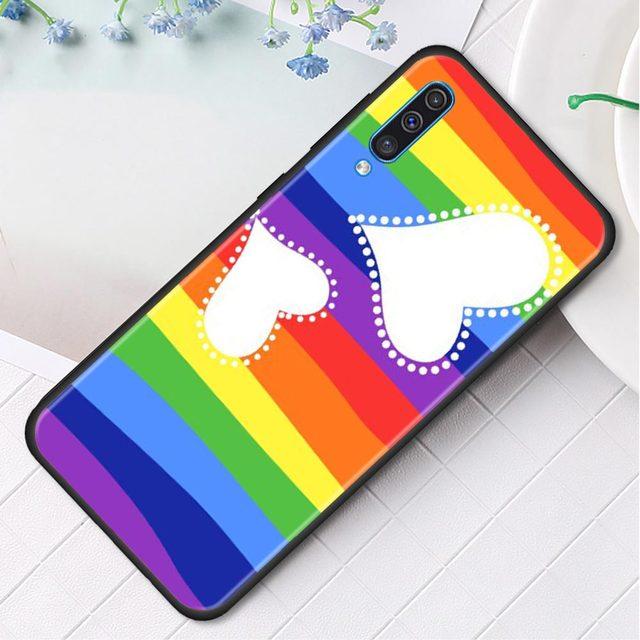 Case For Samsung Galaxy A50 A70 A10 A20e A30 A40 A20s A10s A10e A80 A90 A60 A30s Cover Shell Gay Lesbian Lgbt Rainbow Pride Art