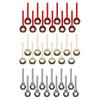 12Pcs Artificial Wreath 13cm Small Christmas Wreaths Ribbon Bows Wreath for Front Door Kitchen Cabinets Wall Window