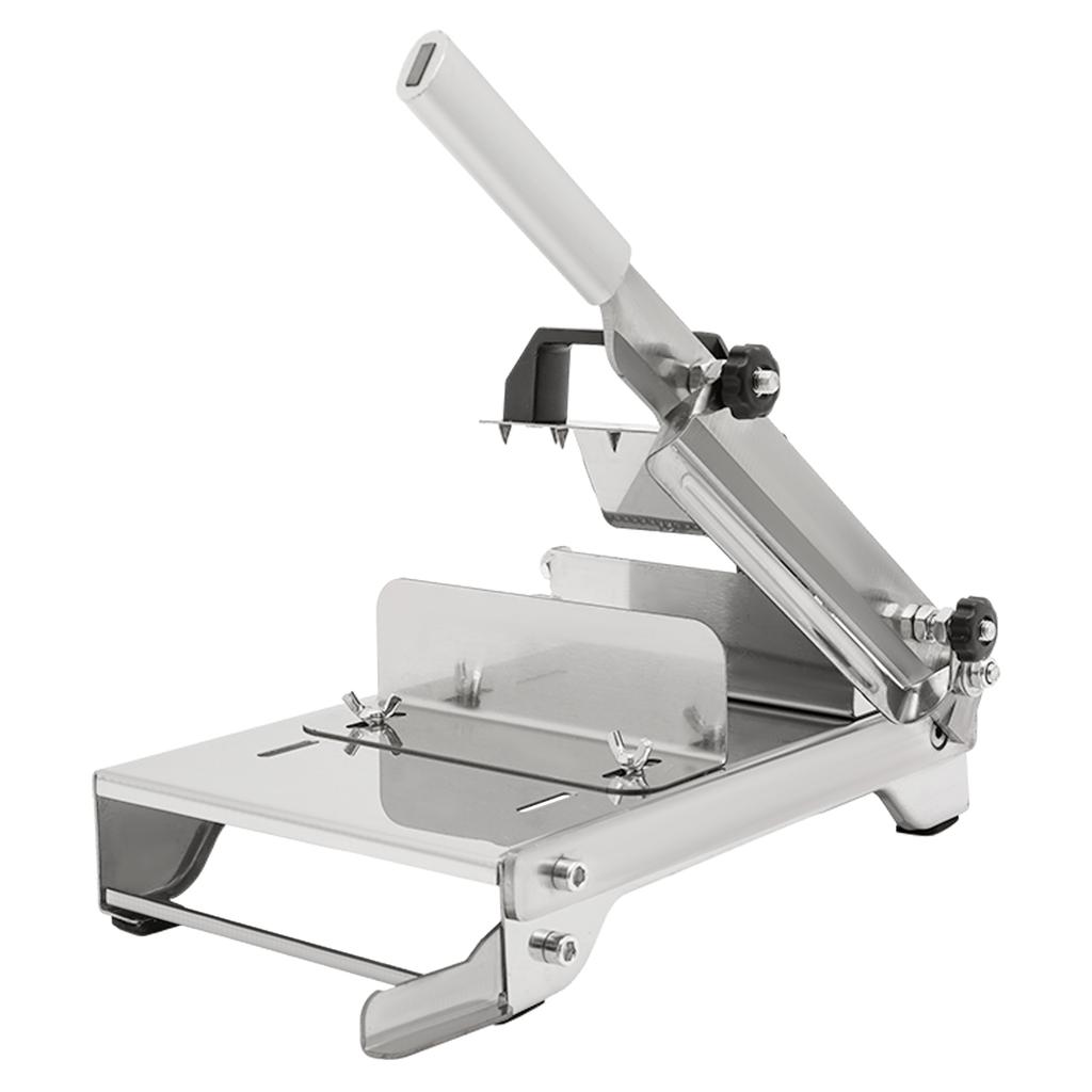 Manual Frozen Meat Slicer with 0.3-8mm Adjustable Thickness, 430 Stainless Steel Non-Slip for Home Restaurant Cutting