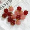 2PCs Simulation Resin 3D Fruit Charms Grape Pendant Jewelry DIY Findings For Earring Bracelet Necklace Making Accessories Silver