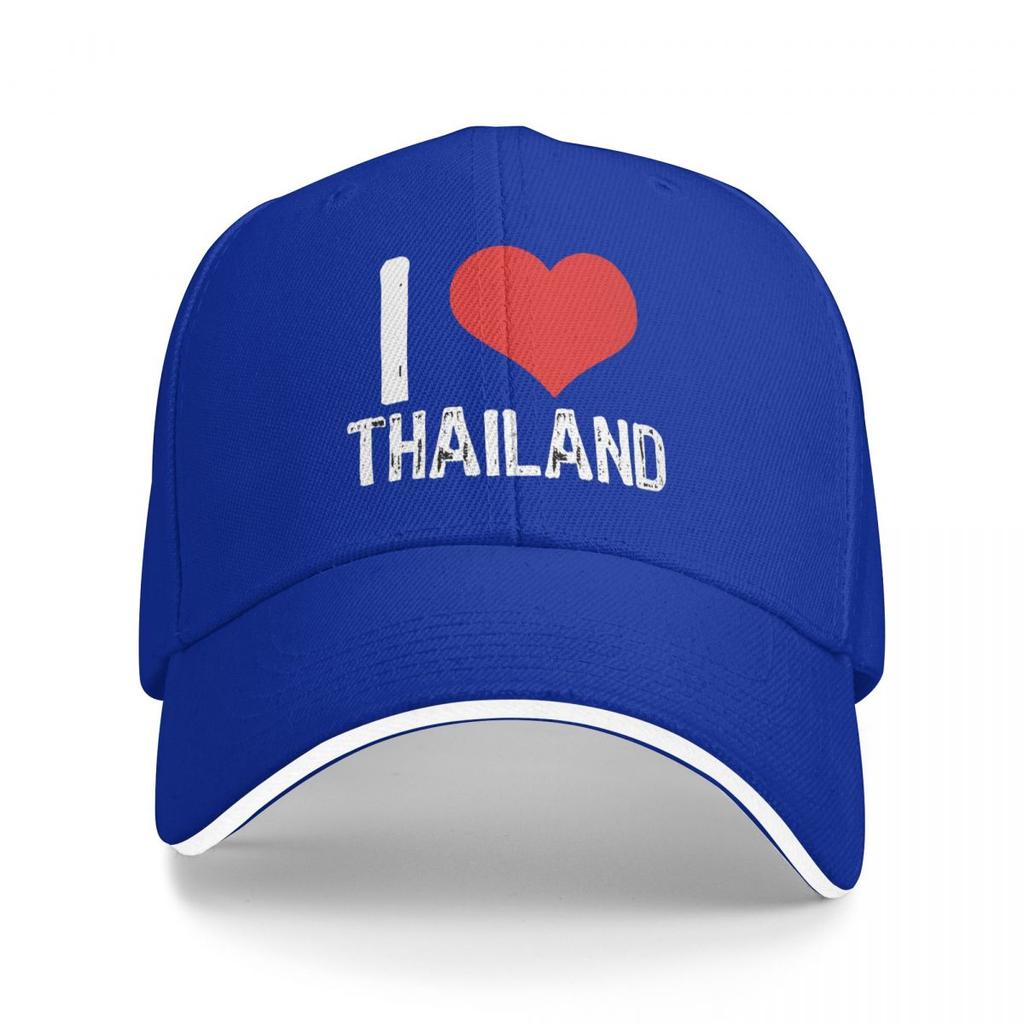 I Love Thailand Baseball Caps Snapback Baseball Hats Breathable Casual Casquette Outdoor Unisex