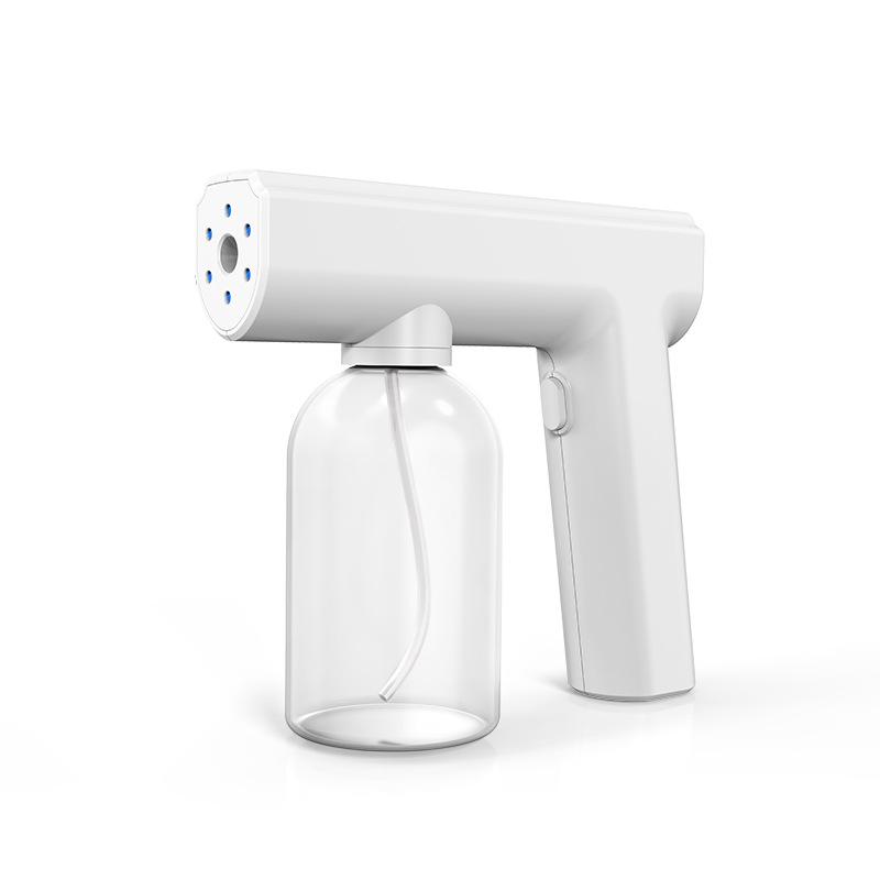 Wiederaufladbare Blaulicht-Desinfektions-Zerstäuberpistole Alkoholdesinfektionssprüher Handliche Nano-Sprüh-Desinfektionspistole