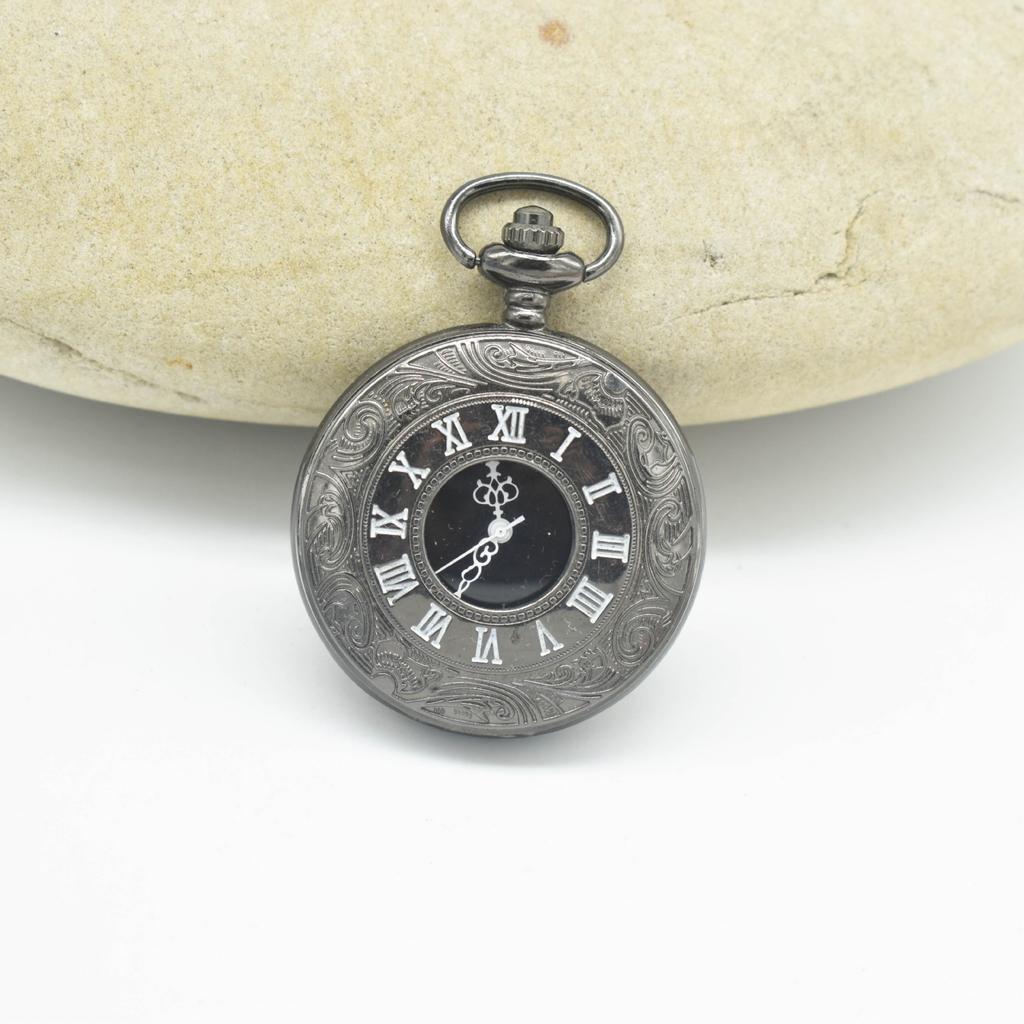Retro Taschenuhr Klappbar Herren und Damen Unisex Hohl Quarz Kreative Wanduhr Exquisite Gravur Vintage Taschenuhr