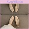 French Style Flat Shoes For Women With Velvet Upper And Rubber Sole Perfect For Daily Wear