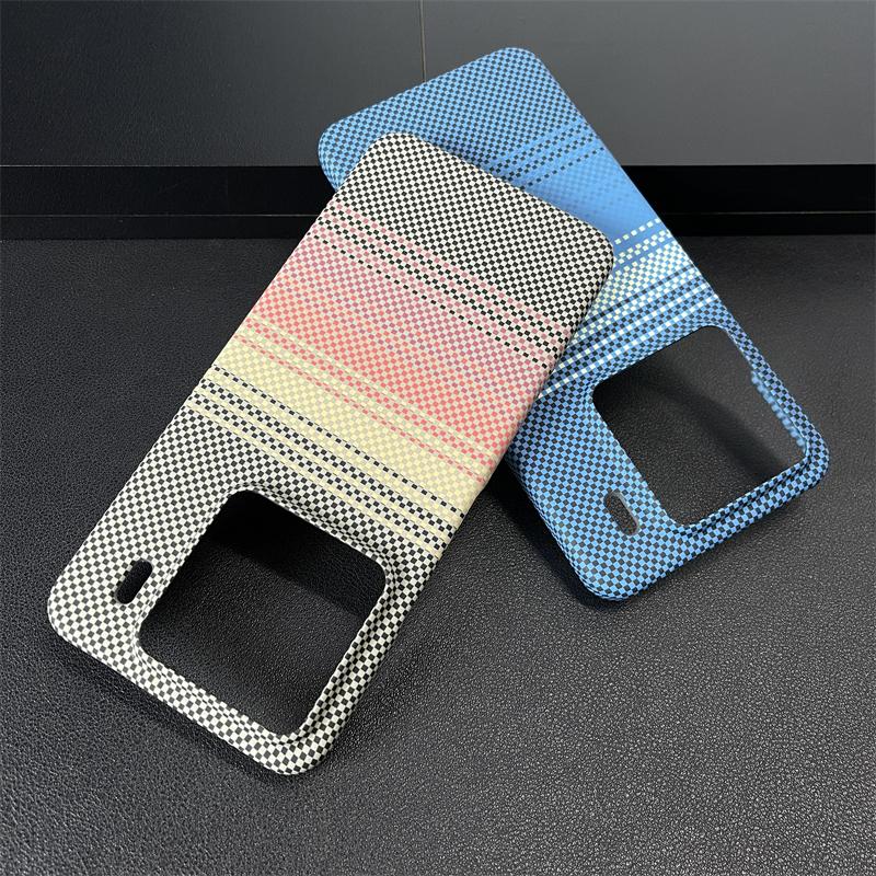 Carbon Fiber Texture Phone Case For Xiaomi 1 14 13 Redmi K80 K70 K60 Pro Ultra Matte Double Color Shockproof Hard PC Back Cover