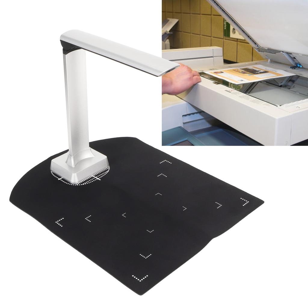 Portable Document Scanner, 12MP     Lift-Up Document Camera, 3840x2880, USB Book Scanner for Tchers Online Tching