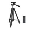 Lightweight Tripod Adjustable 5 Levels of Height with Ball Head Quick Release Plate for Photography Live Streaming Selfie 110CM