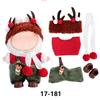 New Christmas Clothes For 17cm Labubus Mini Doll Clothes Outfit Hat Clothes for Labubu I II III Doll Accessories Party Game Toys