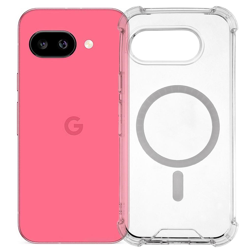 For Google Pixel 9a Case Compatible with MagSafe 1.5mm Shockproof Clear Phone Back Cover