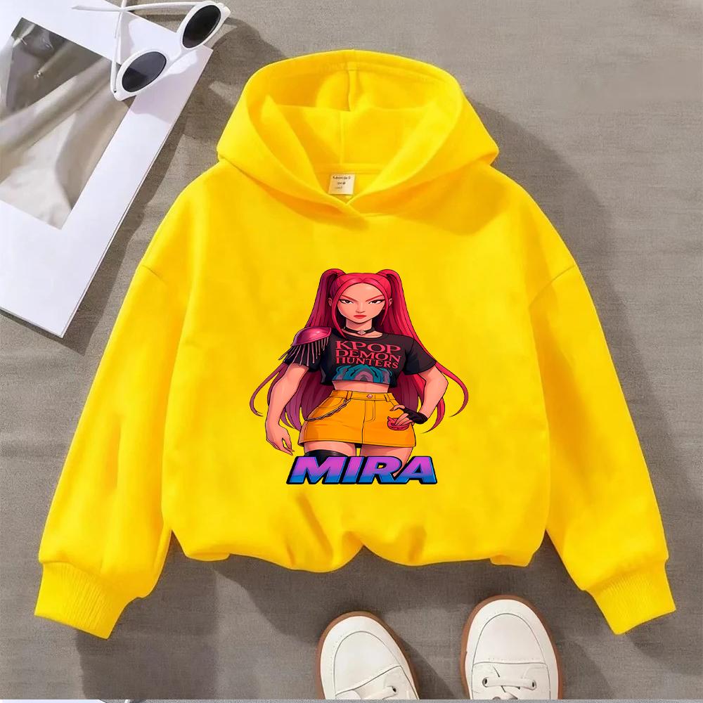 Kpop Devil Hunter Pattern Girl Long Sleeve Sports Leisure Fashionable Comfortable Hoodie