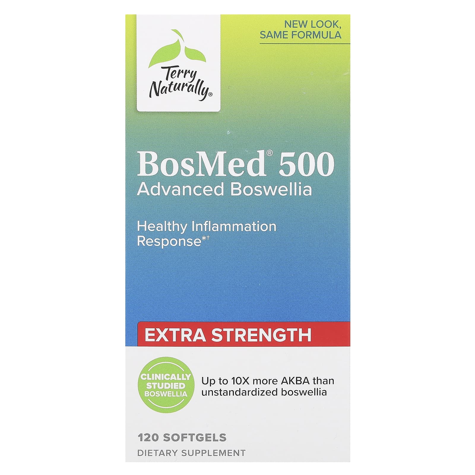 

Bosmed 500, Advanced Boswellia, Extra Strength, 500Mg, 120 Softgels