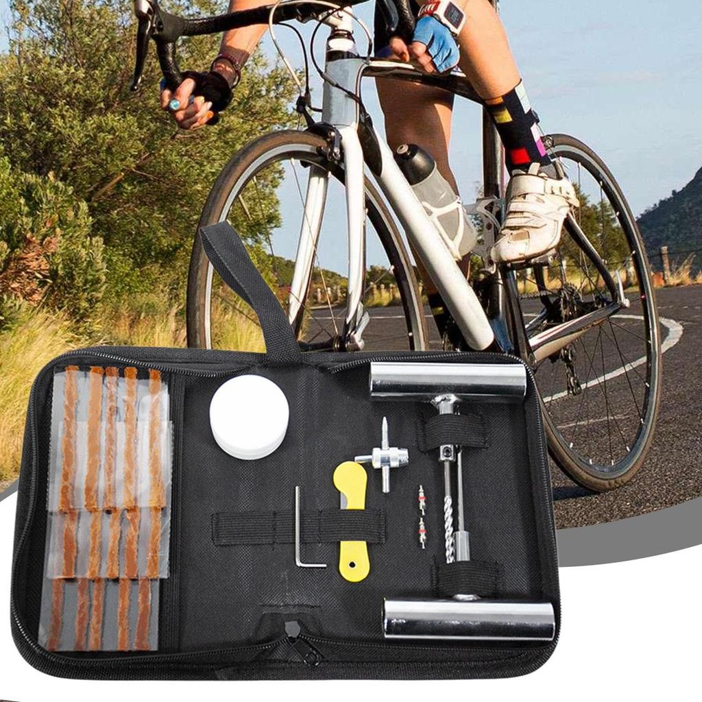 Tire Patch Kit, Tire Repair Kit with Plugs - Heavy Duty Tire Patch Kit